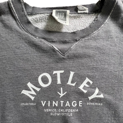 Vintage 80’s Heavily Distressed Gap Sweatshirt w/ MV Logo XL