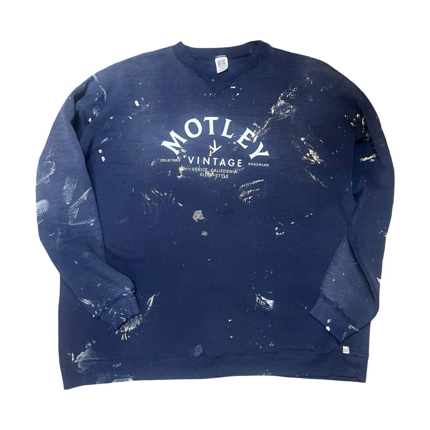Vintage Distressed Oversized Russell Sweatshirt w/ MV Logo XXL #14