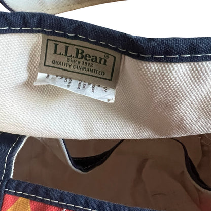 Rare Vintage 90’s LL Bean Argyle Boat & Tote Large