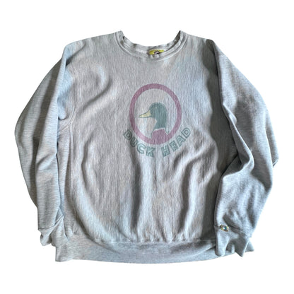 Vintage 90’s Duck Head Side Gusset Perfect Fade Sweatshirt XL