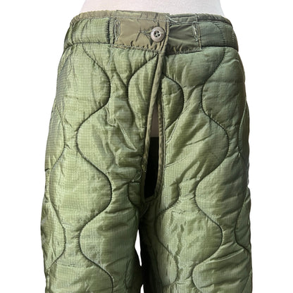 Vintage Quilted Army Pant Liner Side Buttons L
