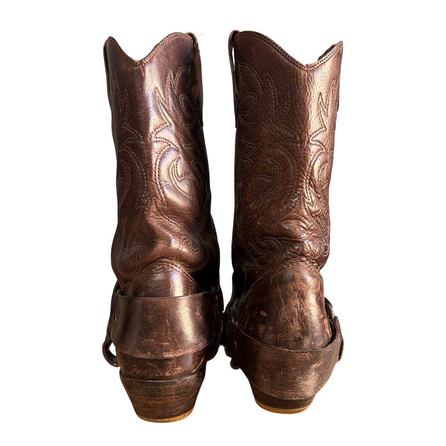 Vintage 80’s Western Motorcycle Harness Boots 8.5/9