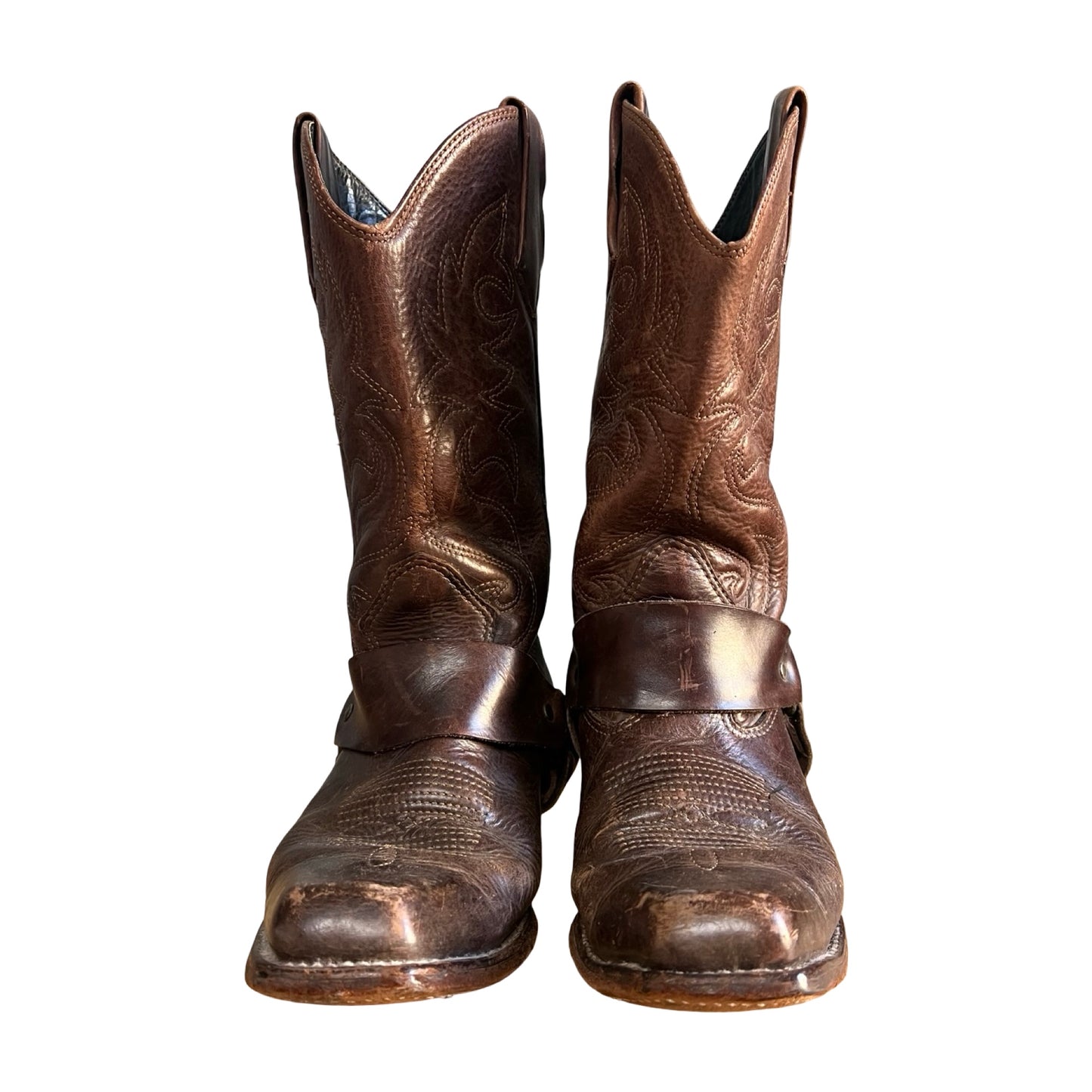 Vintage 80’s Western Motorcycle Harness Boots 8.5/9