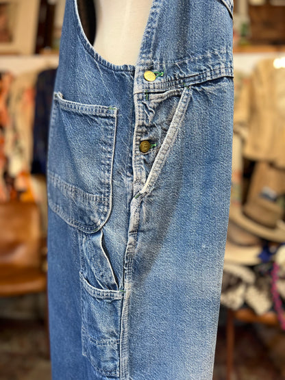 Vintage 1950’s Oversized Key Denim Overalls XXL