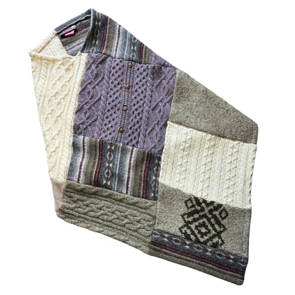 Honeybea One Of A Kind Patchwork Poncho O/S