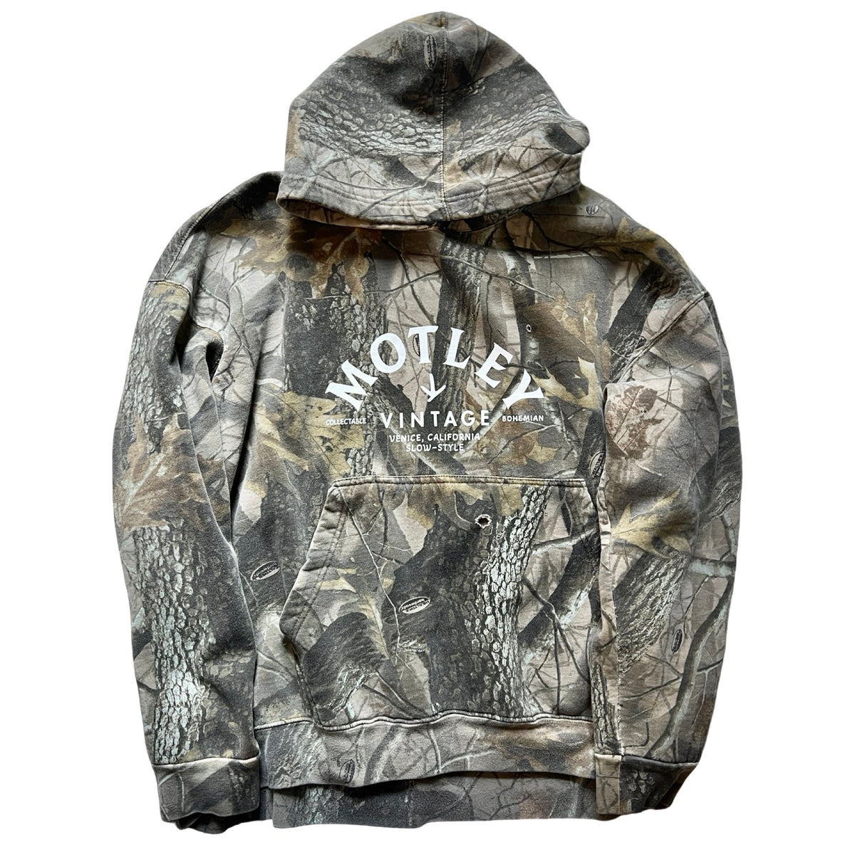 Vintage Oversized Distressed Camo Hoodie w/ MV Logo (Copy) XXXL #2