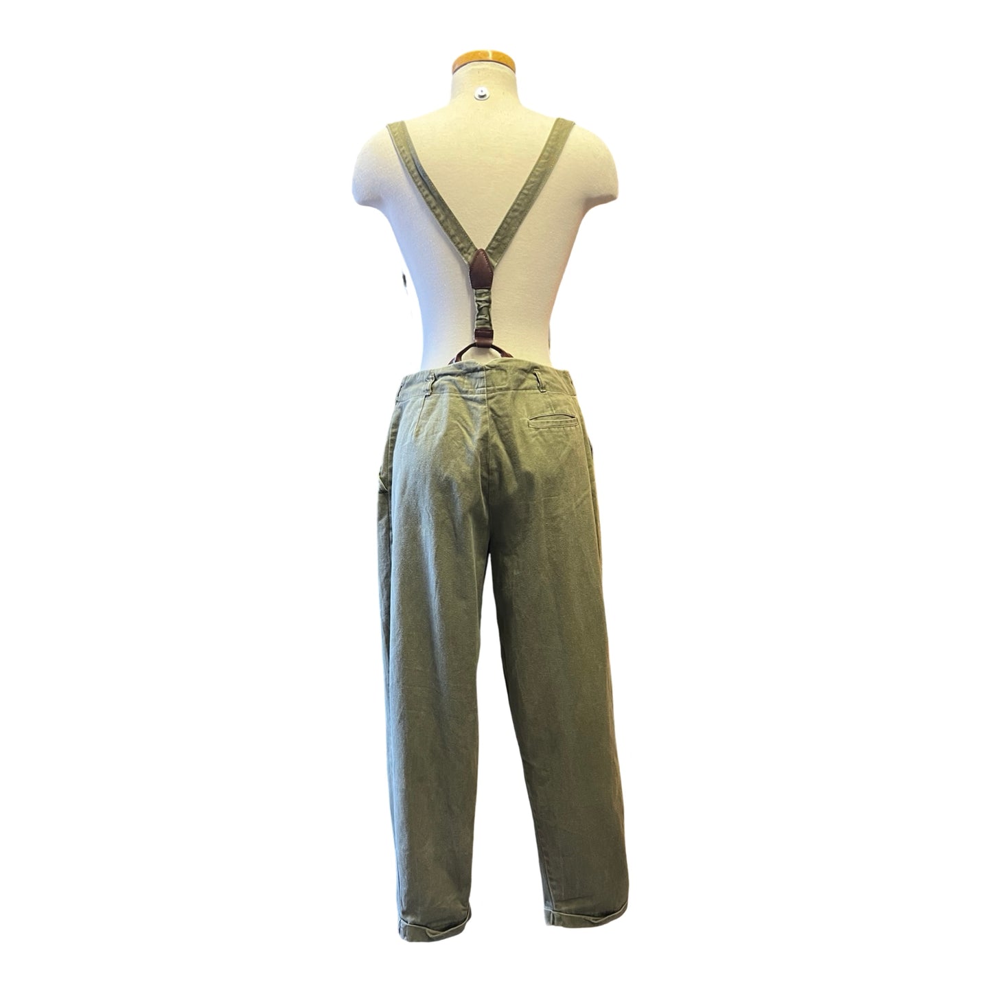 Vintage 80’s Limited Express Pleated Front Cuffed Pants w/ Detachable Suspenders S/M