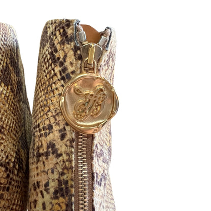 Taylor + Thomas Vegan Debbie Boots Golden Python 39 Never Worn