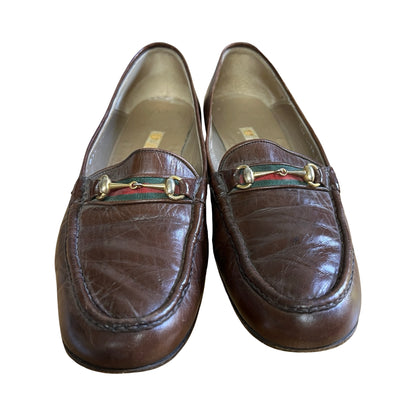 Rare Vintage 1970’s Gucci Oxblood Horse Bit Loafers