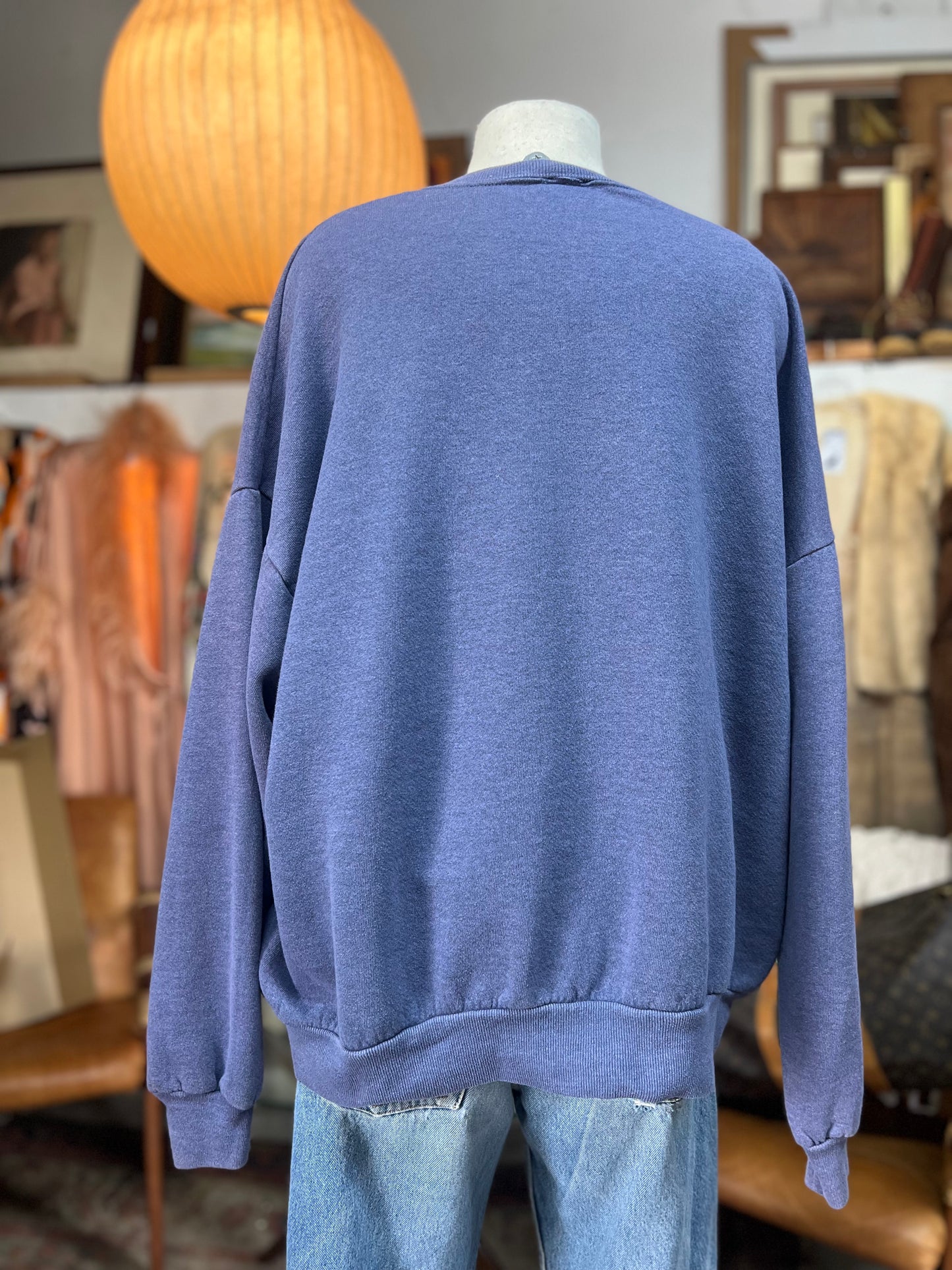 Vintage Oversized Bootleg DIY Harley Davidson Sweatshirt XXL