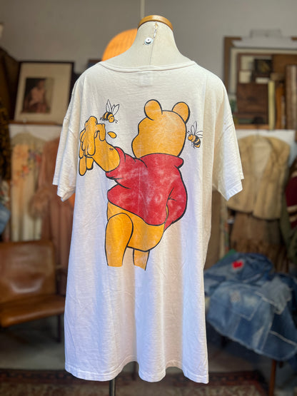 Vintage 80’s Single Stitch Oversized Distressed Winnie The Pooh Sleep Shirt XL/XXL