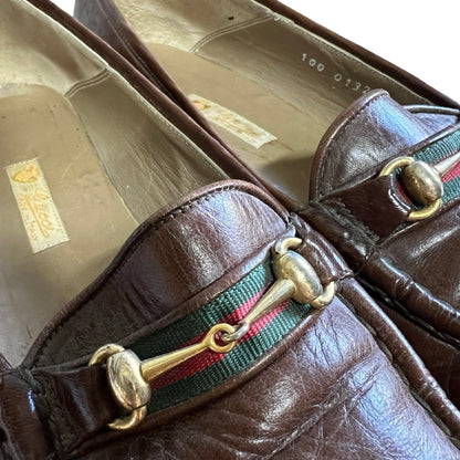 Rare Vintage 1970’s Gucci Oxblood Horse Bit Loafers