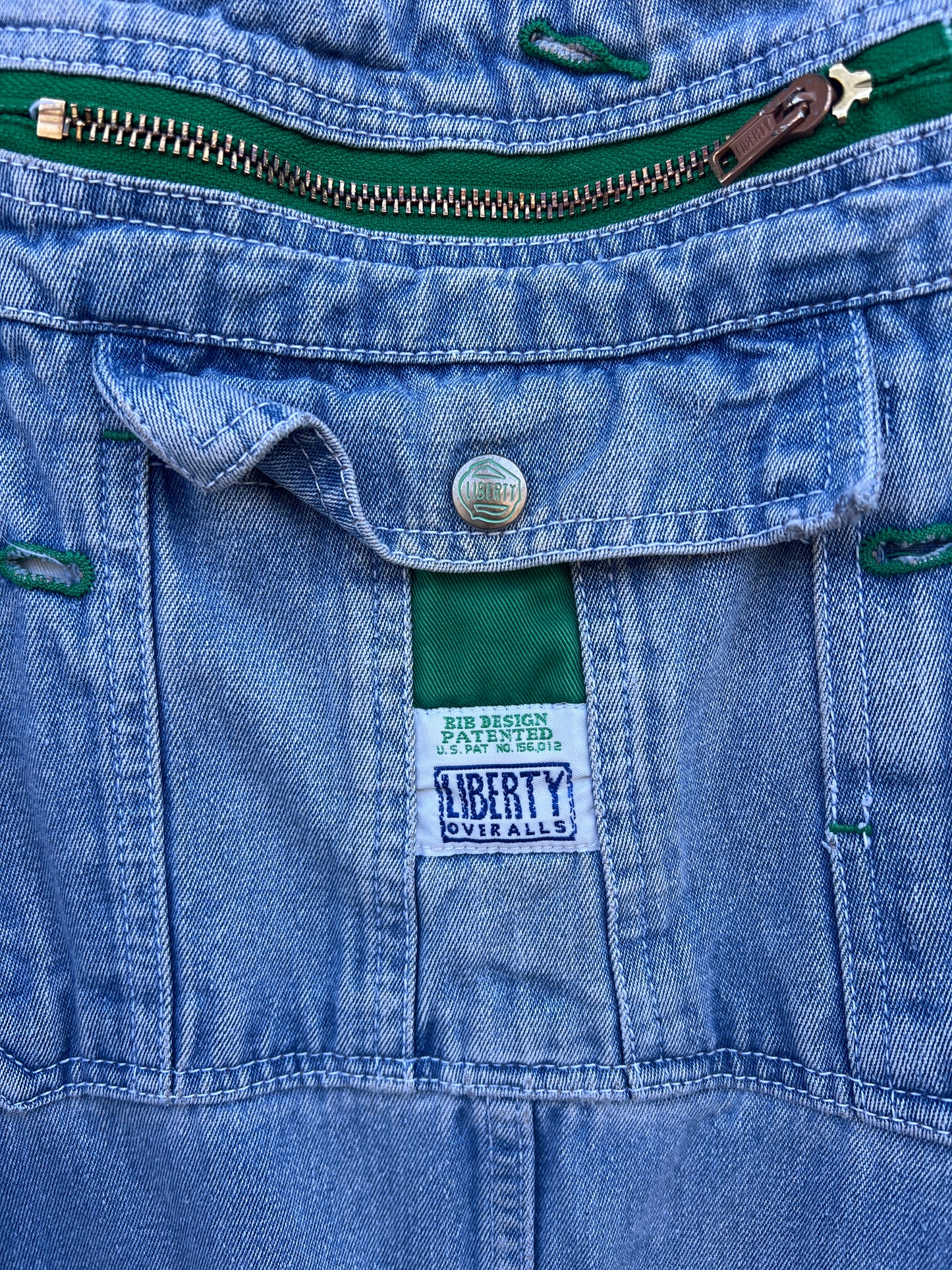 Vintage Distressed & Faded Oversized Liberty Overalls XL