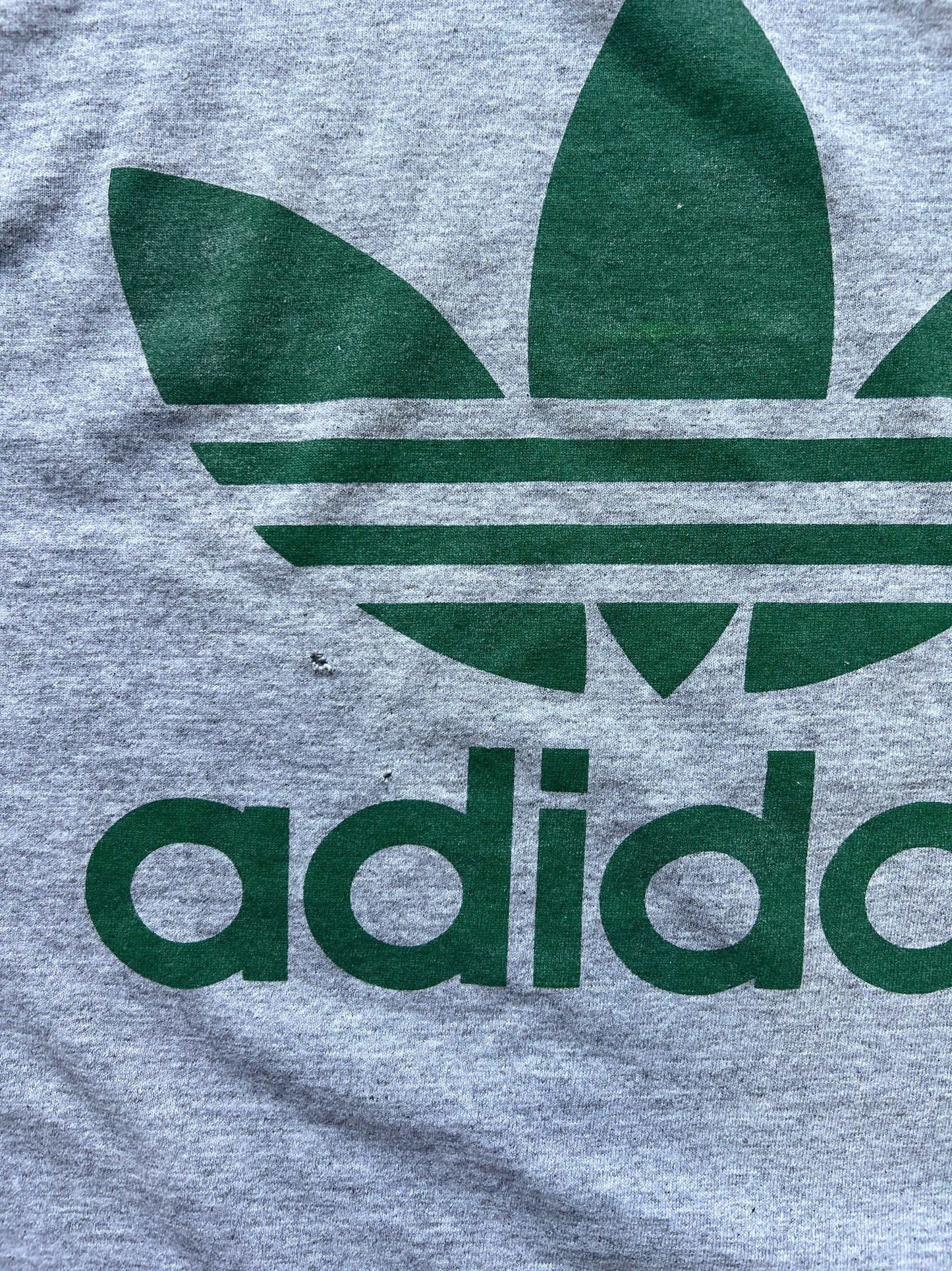 Vintage 90’s Adidas Double Sided Trefoil Logo Distressed T-Shirt XXL