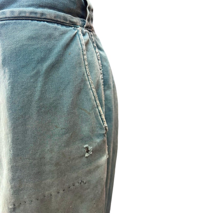 Vintage 1950’s Big Mac Sanforized Heavily Distressed w/ Original Repairs Work Pants