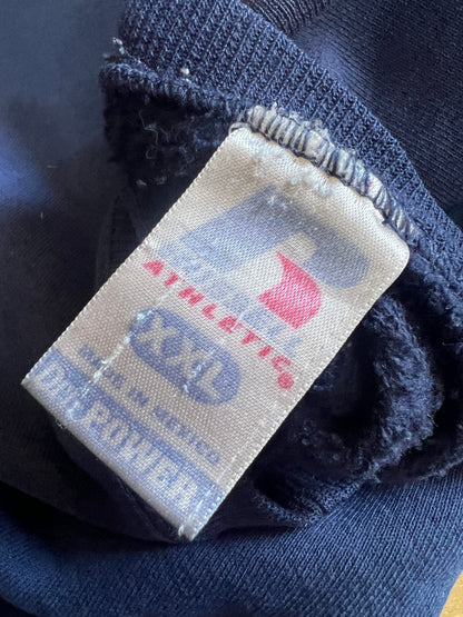 Vintage 90’s Russell Distressed Oversized Sweatshirt w/ MV Logo XXL #23
