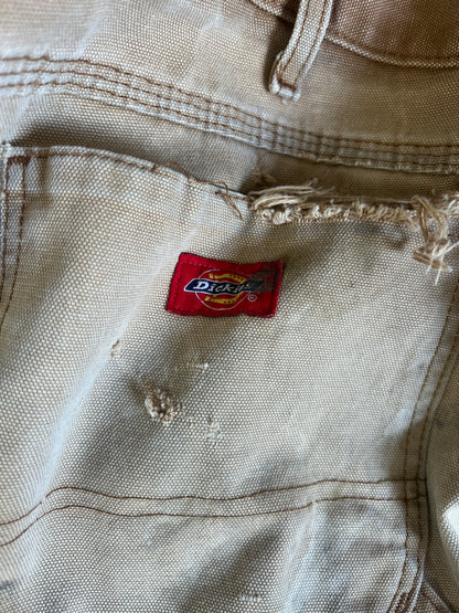 Vintage Heavily Distressed & Thrashed Dickies Canvas Carpenter Pants