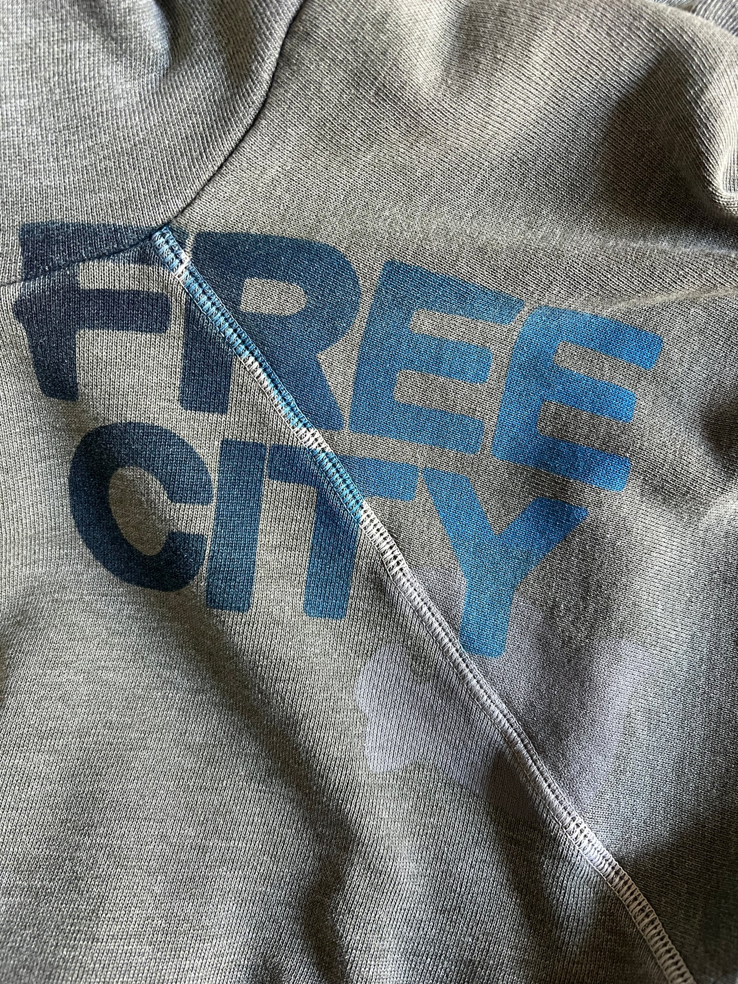 Free City Forest Green Distressed Raglan Hoodie 3