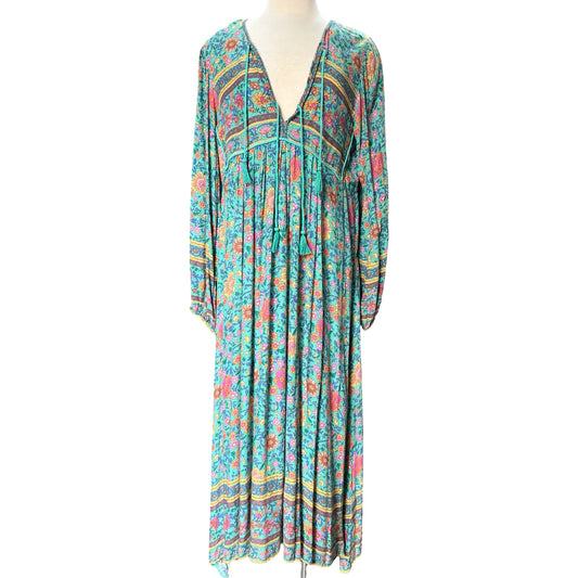 Rare Spell Folk Town Maxi Dress L