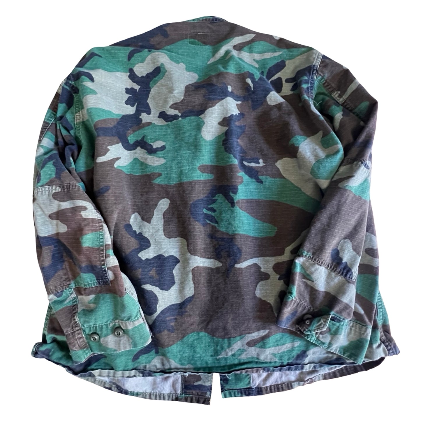 Classic Vintage Ripstop Camo Jacket Elbow Patches XL