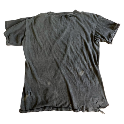 Vintage Iron Maiden Thrashed & Distressed 1983 Piece Of Mind Original Tour Tee