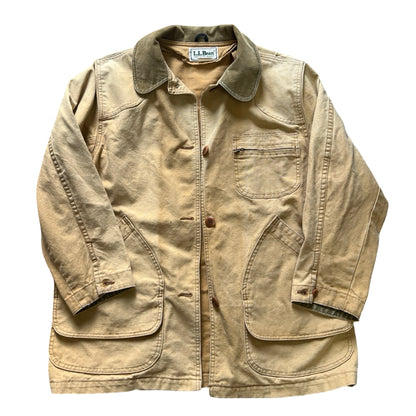 Vintage 1980’s LL Bean Womens Sun Faded & Heavily Distressed Chore Coat L