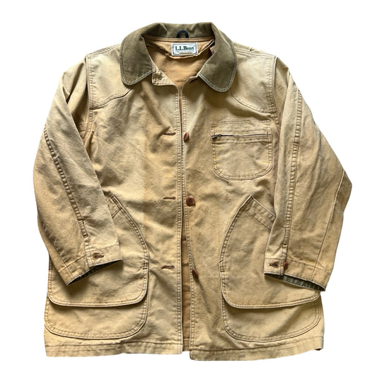 Vintage 1980’s LL Bean Womens Sun Faded & Heavily Distressed Chore Coat L