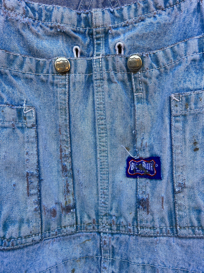 Vintage Heavily Distressed & Faded Big Smith Overalls XL