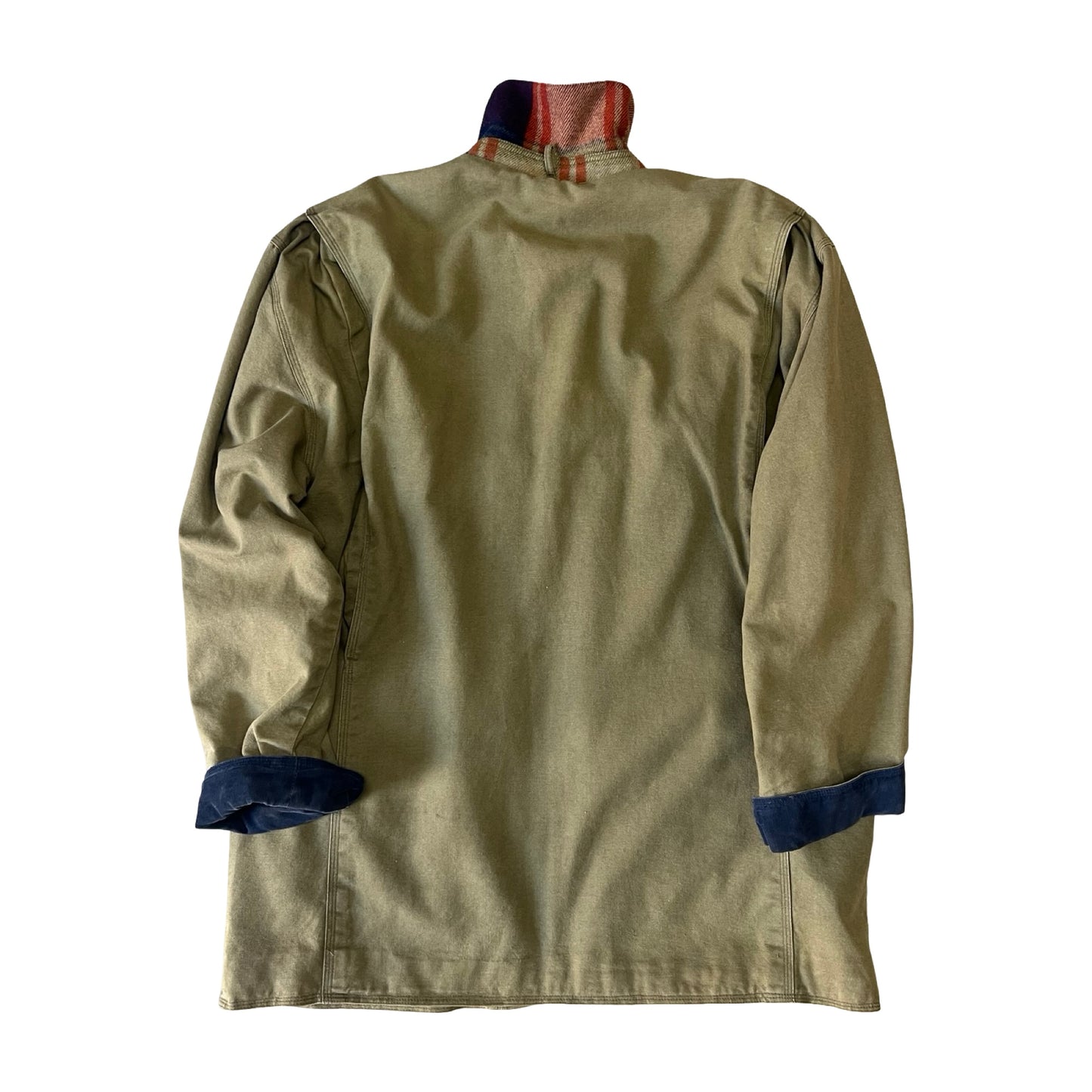 Vintage 90’s J Crew Barn Jacket Chore Coat w/ Removable Flannel Vest M