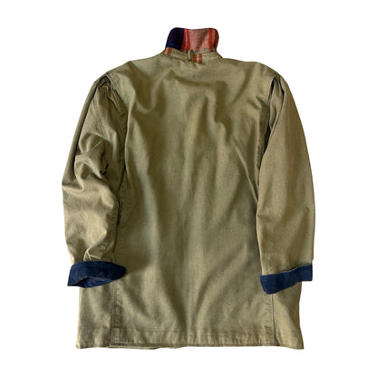 Vintage 90’s J Crew Barn Jacket Chore Coat w/ Removable Flannel Vest M