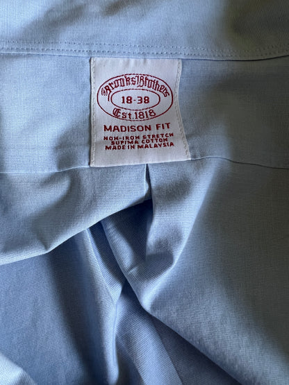 Brooks Brothers Madison Fit French Blue Oversized Cropped Oxford XXL