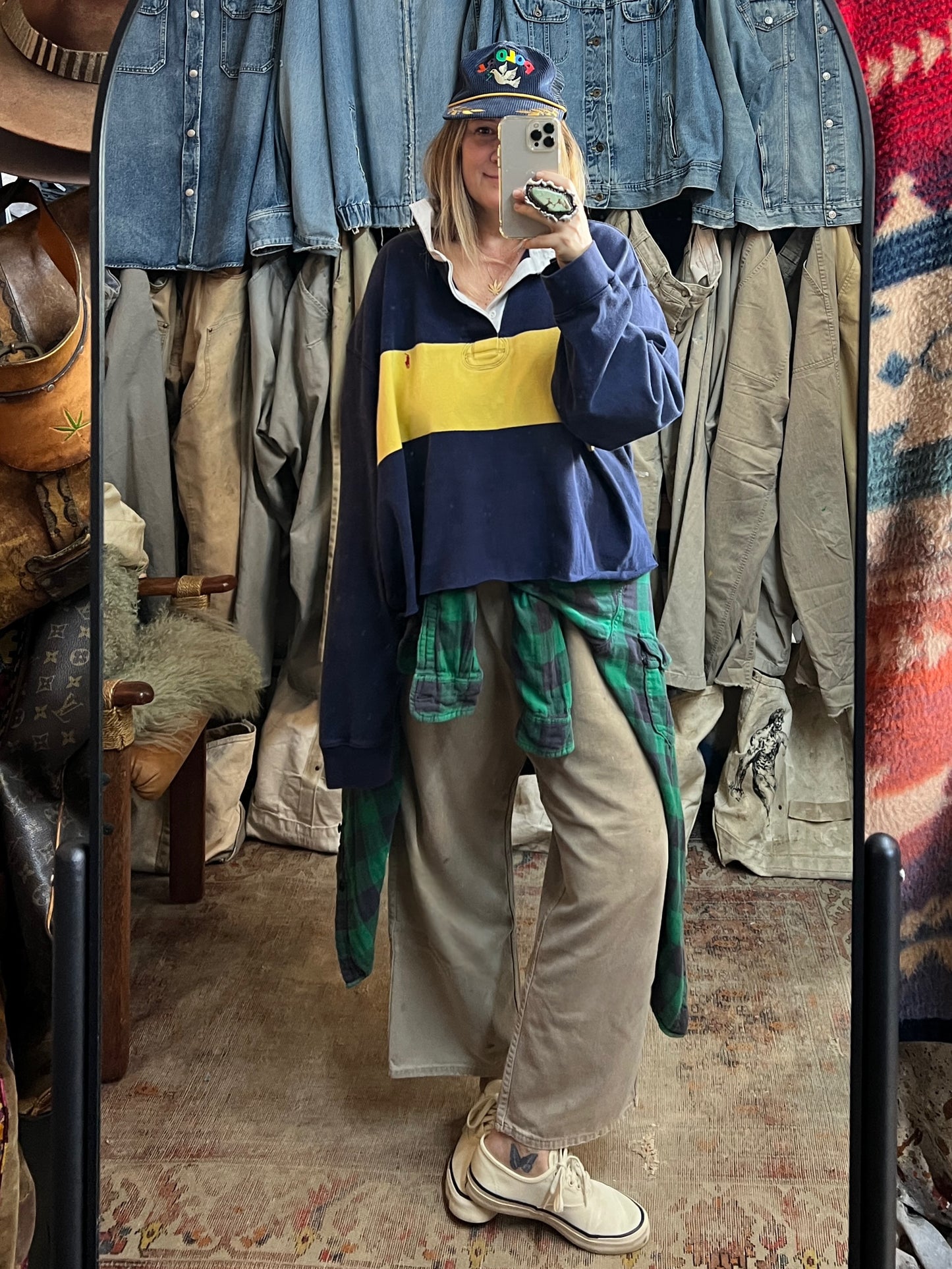 Vintage Polo Ralph Lauren Oversized Cropped Rugby 5XL