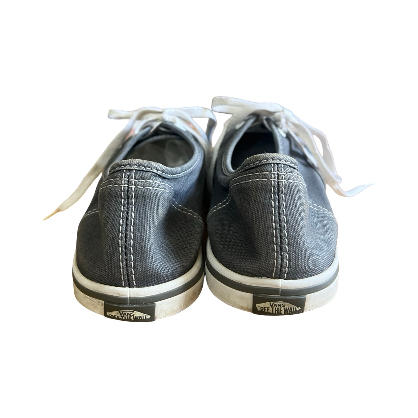 Vintage Distressed Classic Low Profile Vans Faded Gray Mens 7 Womens 8.5