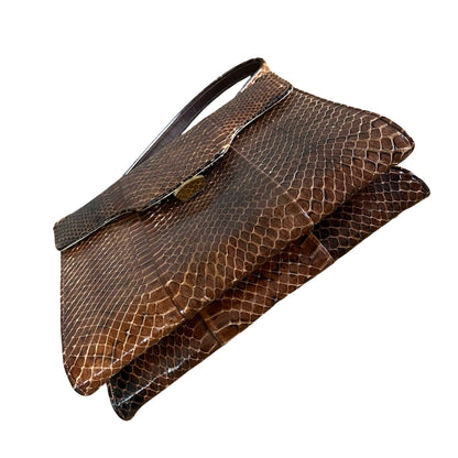 Vintage 1950’s Snakeskin Top Handle Purse