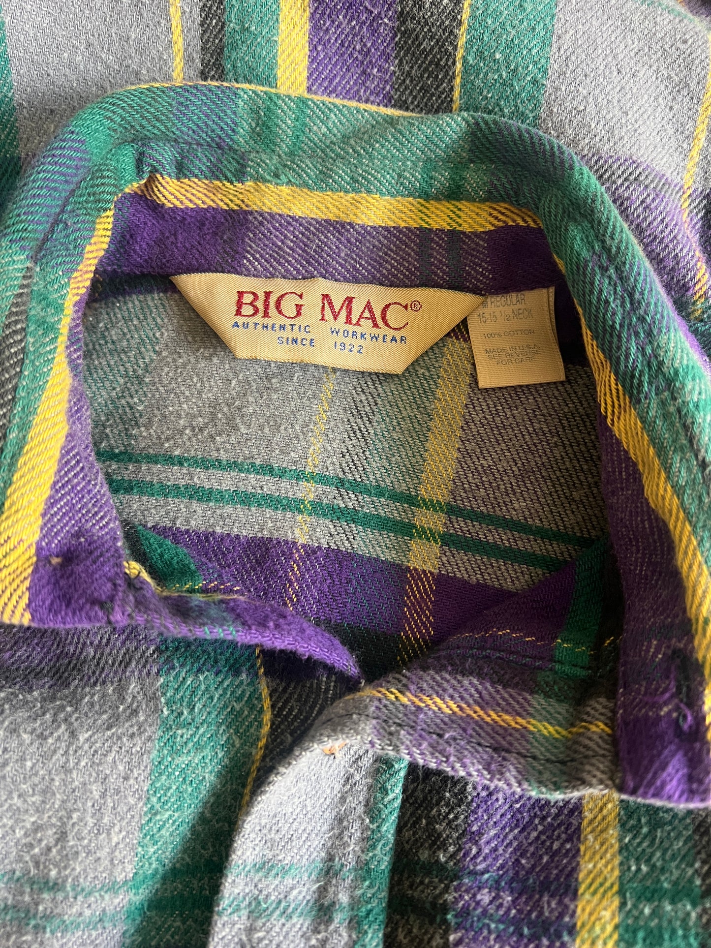 Vintage 1980’s Distressed Big Mac Flannel M