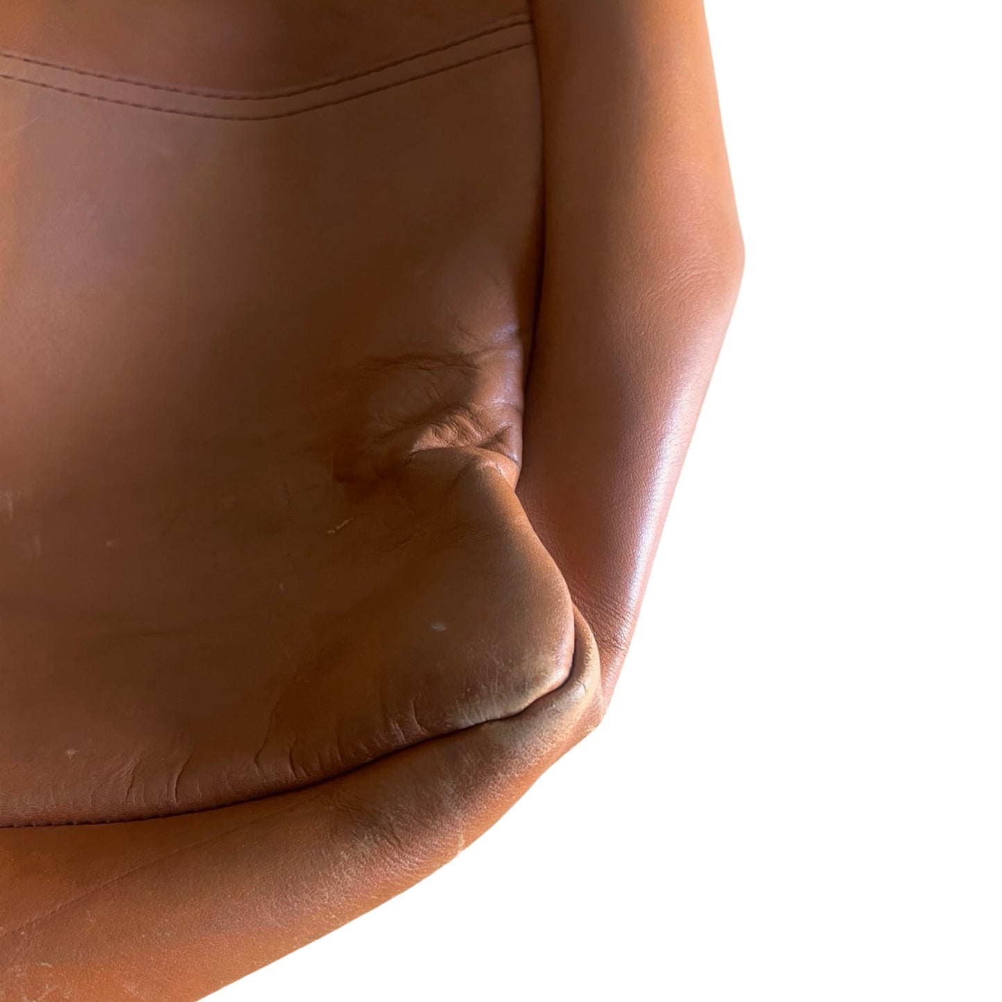 RARE Vintage LL Bean 1980’s Distressed Leather Tote XL