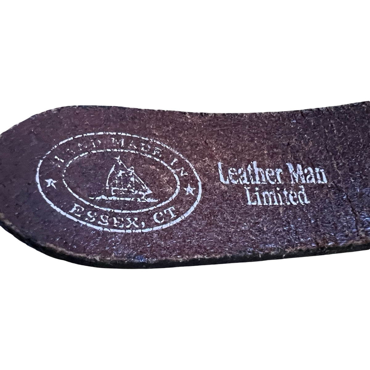Vintage 1980’s Leather Man Limited Lobster Ribbon Belt 40