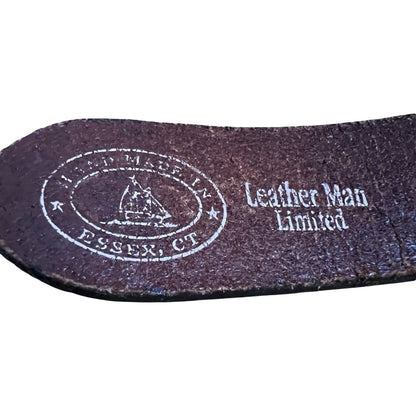 Vintage 1980’s Leather Man Limited Lobster Ribbon Belt 40