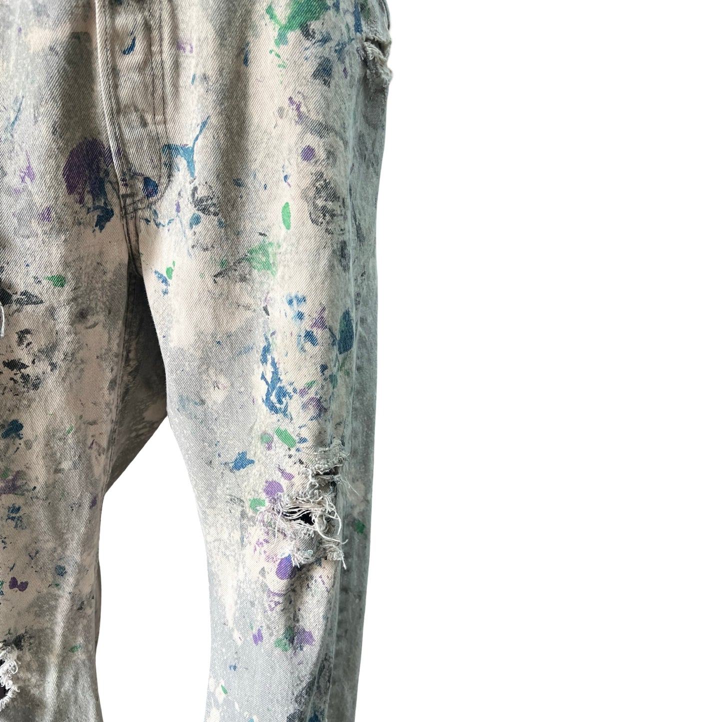 Vintage Heavily Distressed Paint Splatter Levi’s 501