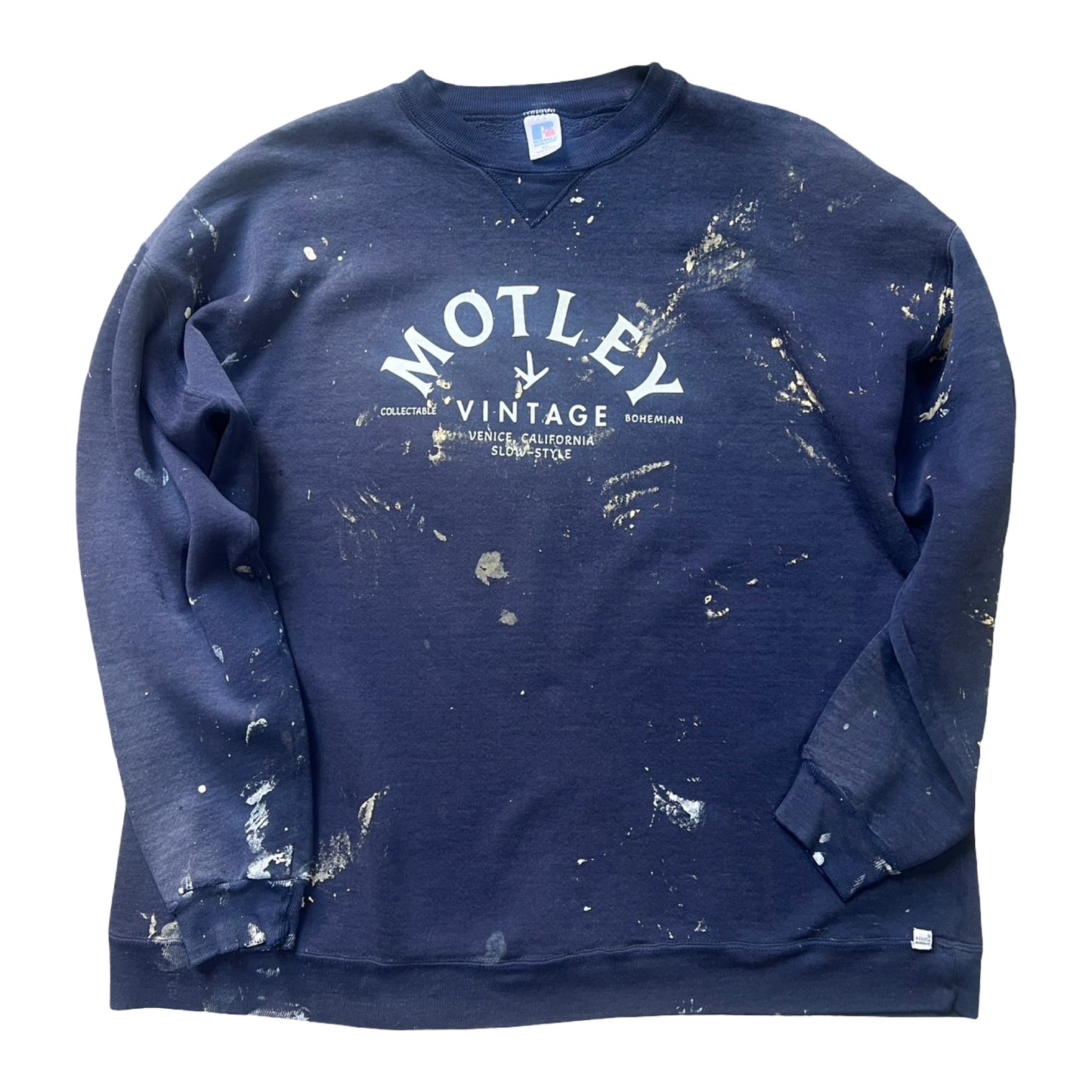 Vintage Distressed Oversized Russell Sweatshirt w/ MV Logo XXL #14