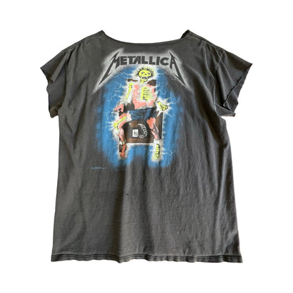 Vintage Metallica 1989 Ride The Lightening Tour Cut-Off Rock Tee