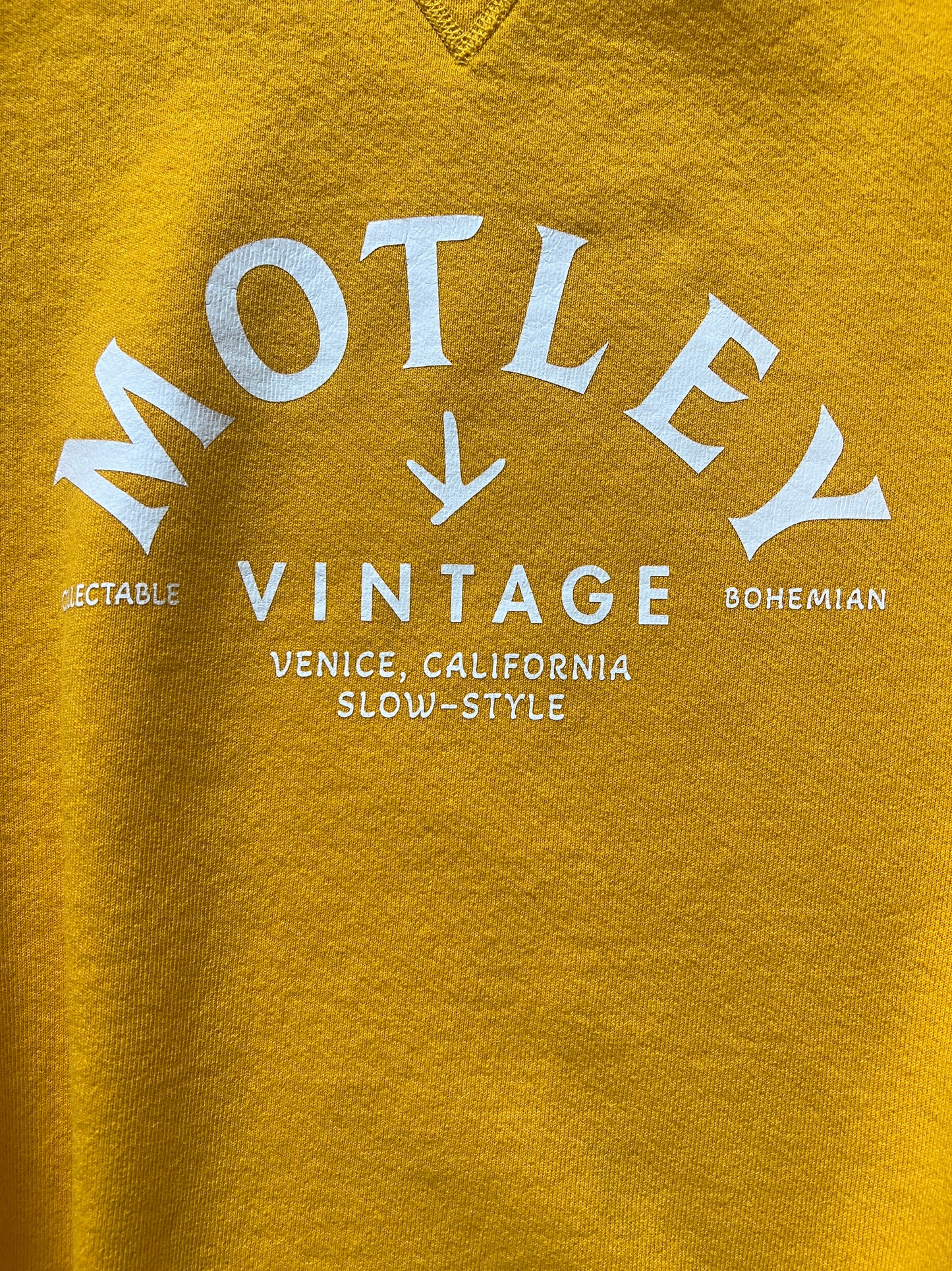Vintage Yellow Sweatshirt w/ MV Logo #22