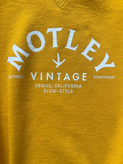 Vintage Yellow Sweatshirt w/ MV Logo #22