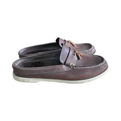 Vintage LL Bean Boat Shoe Slip On Mules 8.5