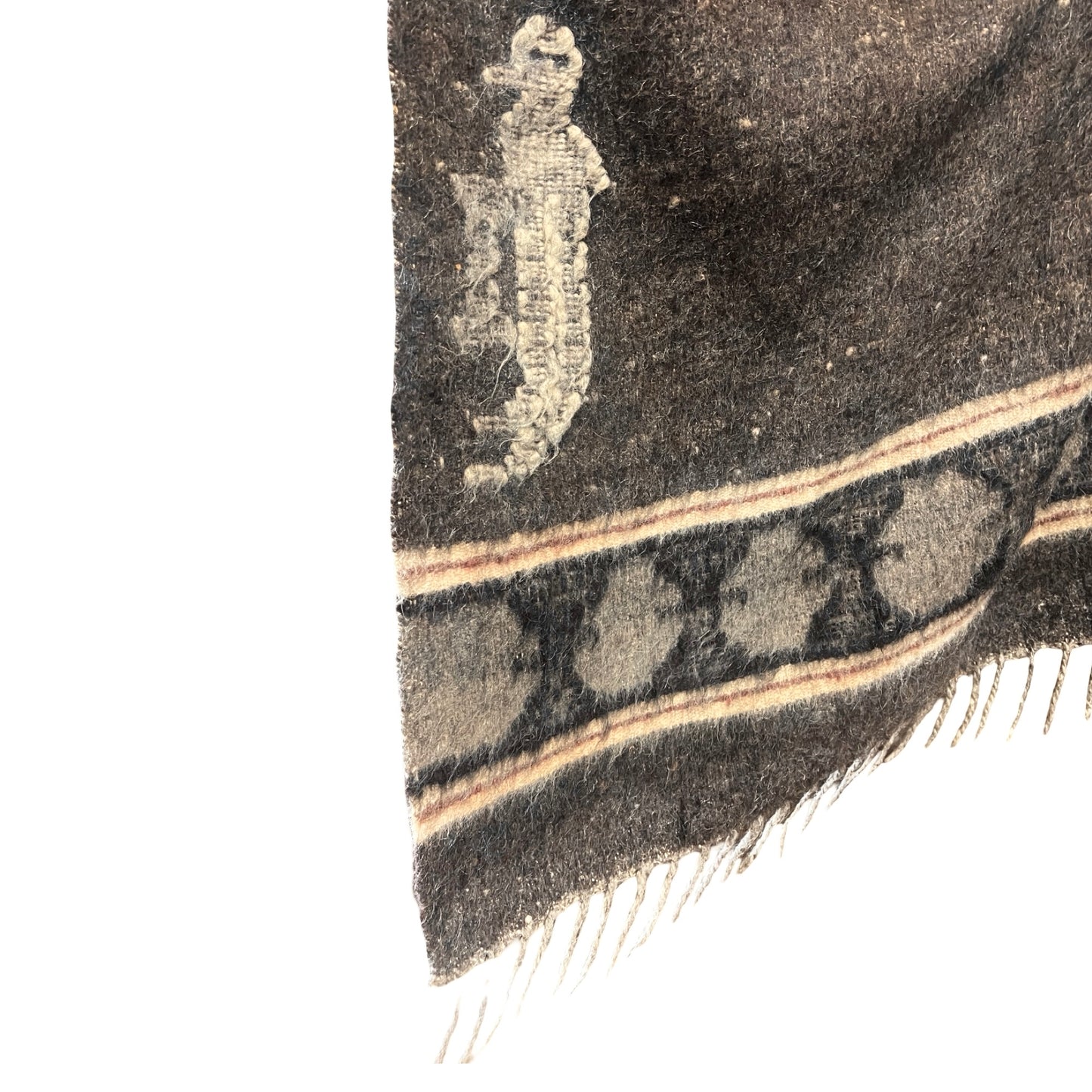 Rare Vintage 1960’s Guatemalan Quetzal Bird Handmade Wool Poncho O/S