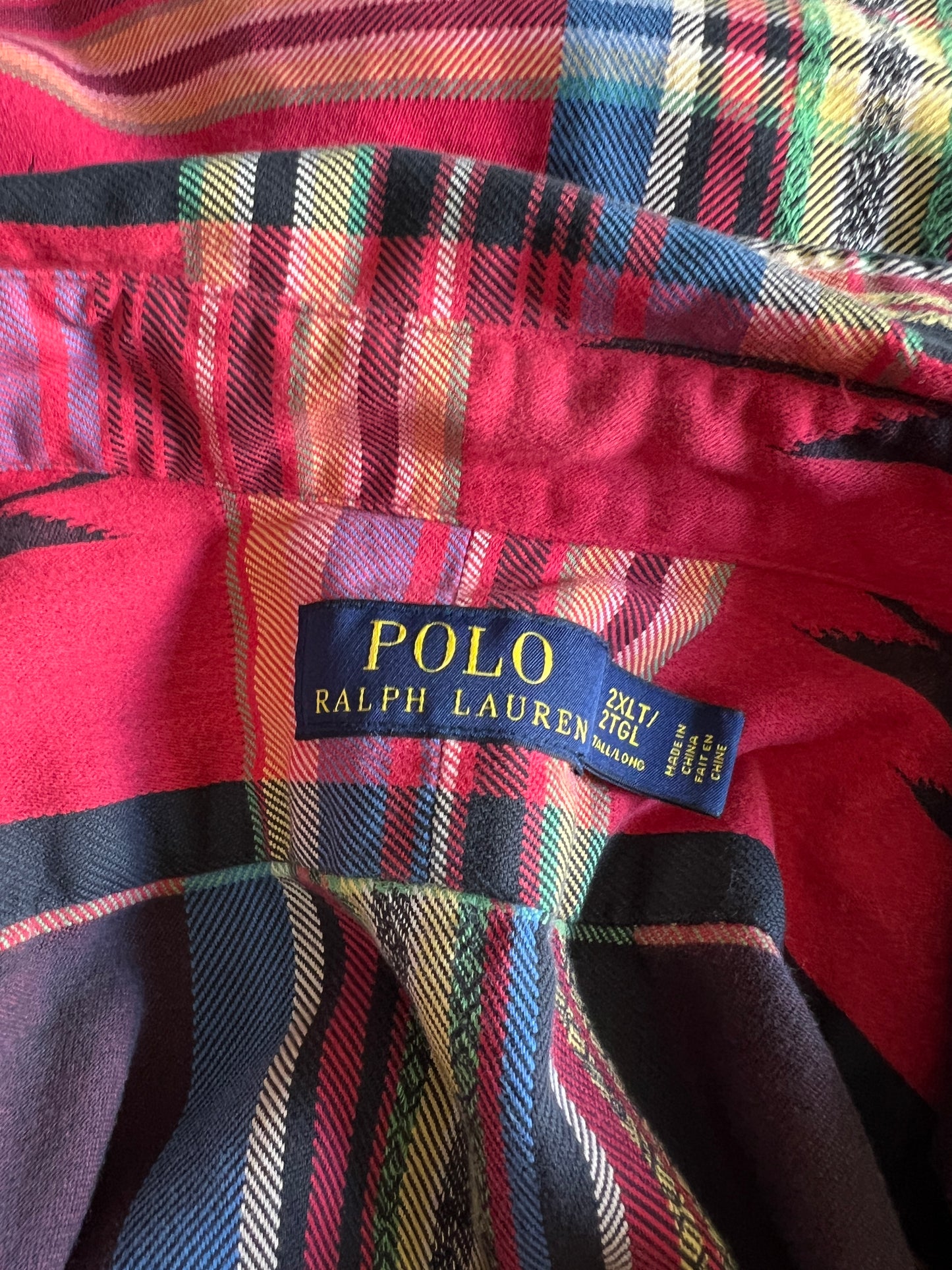 Vintage Polo Ralph Lauren Aztec Print Shirt XXL TG