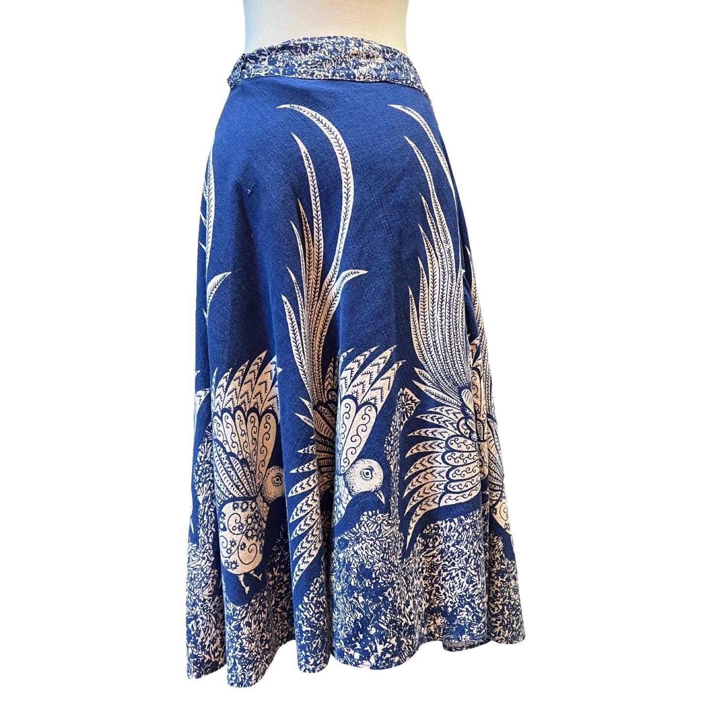 Vintage 70’s Bird Of Paradise Skirt L/XL