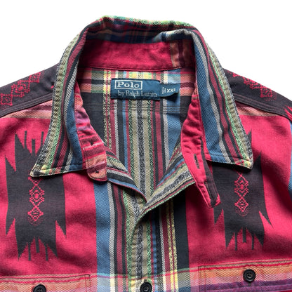 Vintage Polo Ralph Lauren Aztec Print Shirt XXL
