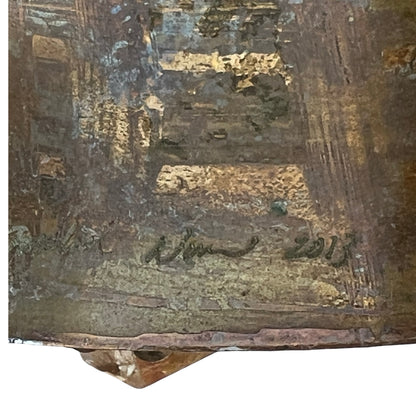 Signed Mikal Winn 2013 Multi Raw Crystal Brutalist Cuff