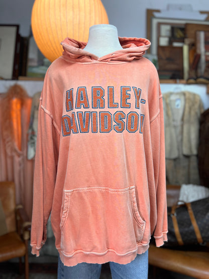 Vintage Sun Faded Harley Davidson Hoodie 2XL
